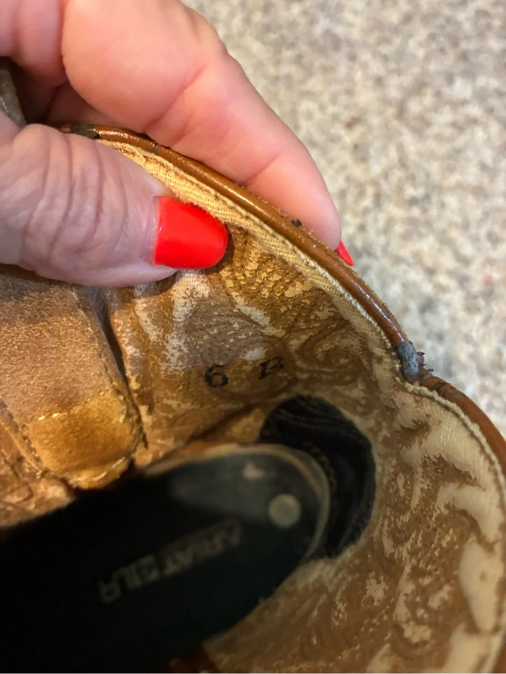 Ariat Tan Embroidered Leather Western Boot (FatBaby)